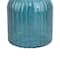 7.75" Blue Fluted Glass Tabletop Vase by Ashland®